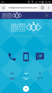 Mobile version of Bridgend voice and choice
