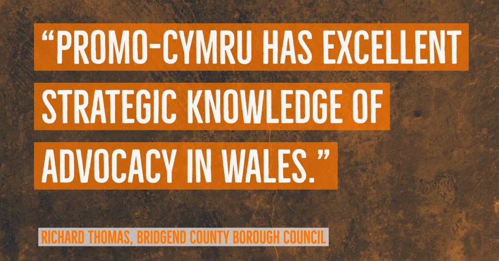 "ProMo-Cymru has excellent strategic knowledge of advocacy in Wales" Bridgend Voice & Choice Interview