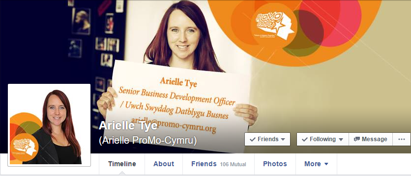 Arielle's branded page - Professional Facebook Profile